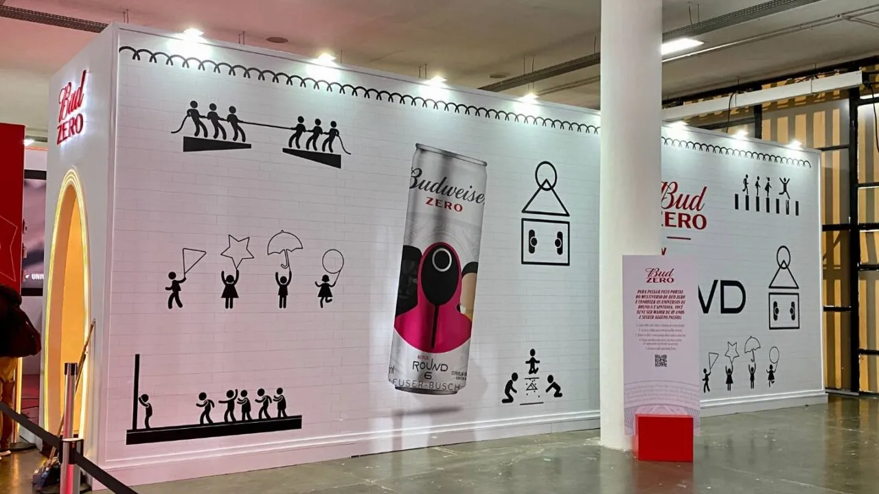 Ativação da Bud Zero em parceria com a Netflix no Tudum 2023 - Foto: Karla Beatryz/GeekShip