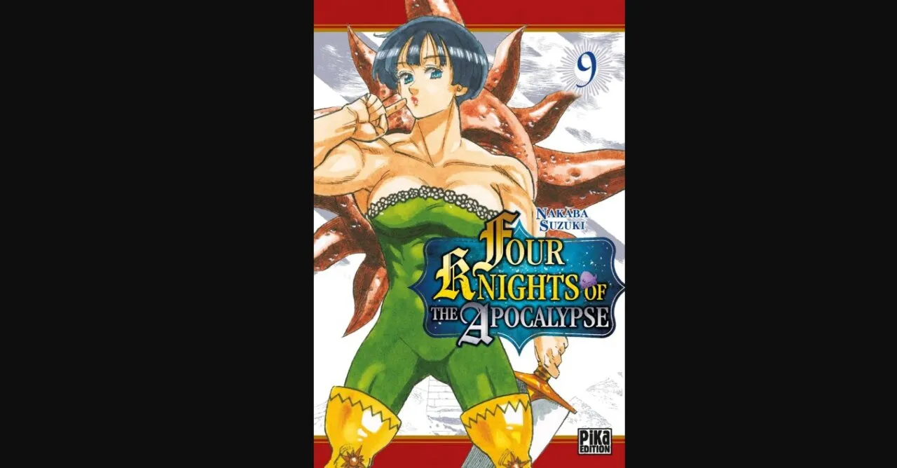 Gawain-aparecendo-na-capa-de-um-dos-volumes-do-manga-da-obra.-ela-esta-numa-posicao-semelhante-a-escanor-levantando-seu-dedo-indicador-da-mao-direita-e-o-beijando-insinunado-ser-a-numero-um