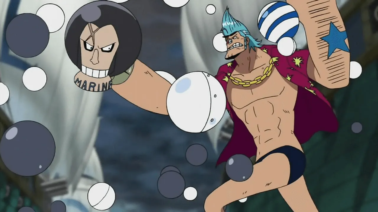Very Good transformado em pequenas bolinhas enquanto luta contra Franky