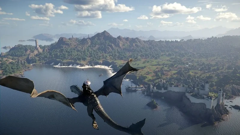 Dragão em Crimson Desert