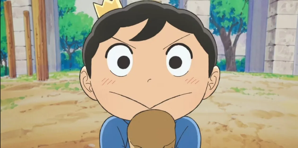 Bojji segurando sua espada e em posição de batalha