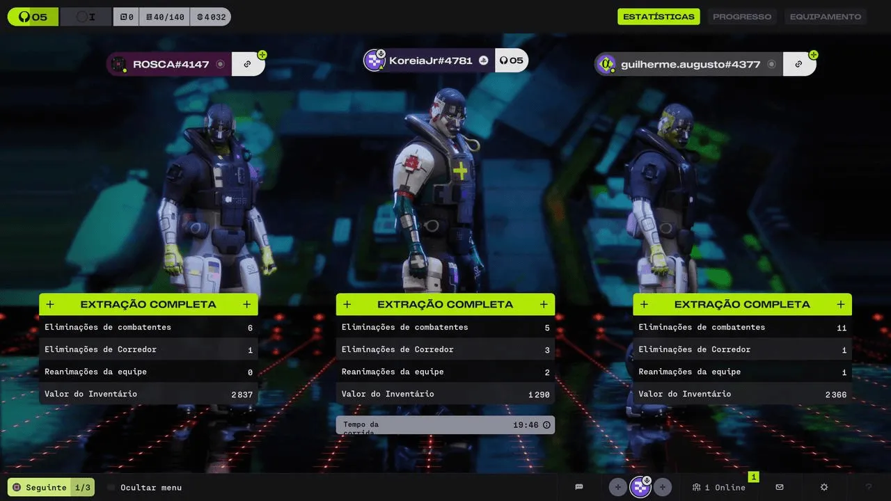 Membros do esquadrão após corrida em Marathon