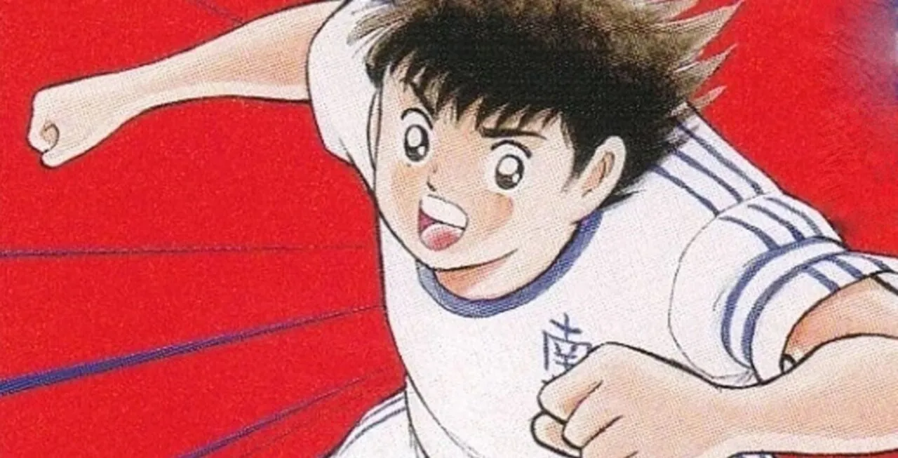 Tsuaba Ozora jogando futebol