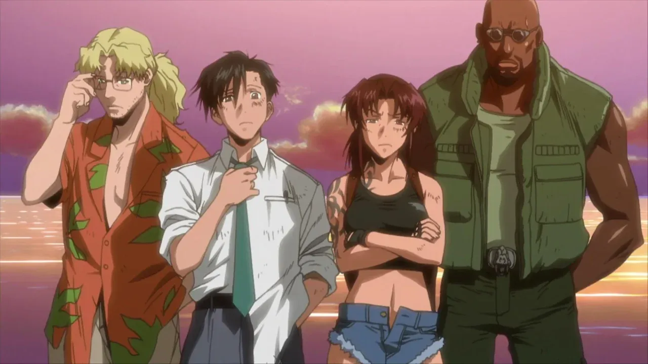 Black Lagoon, clássico anime de Máfia. 
