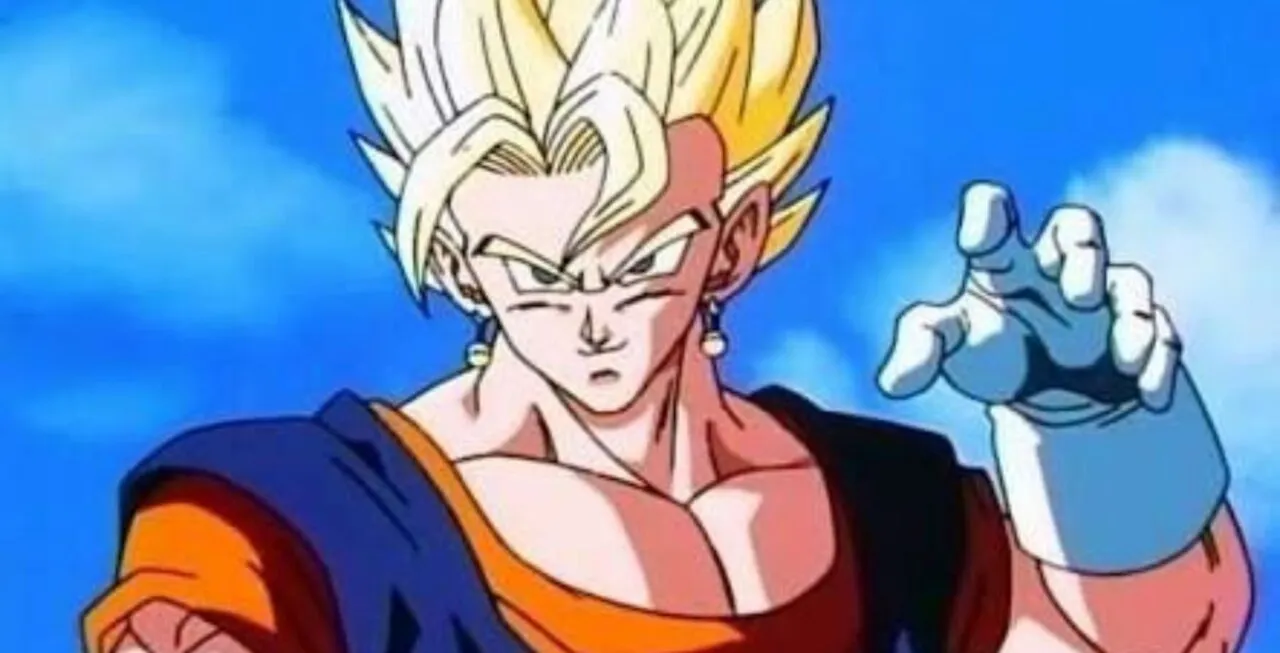 Vegetto sorrindo