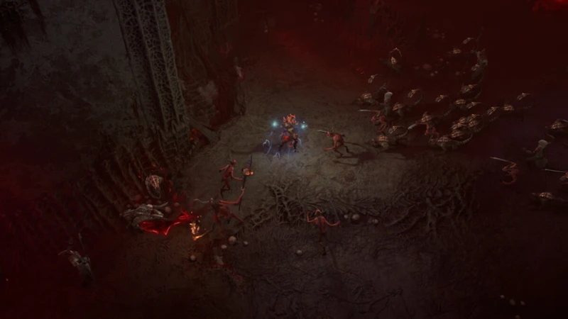 Captura de tela de Diablo 4 durante evento de Hordas Infernais