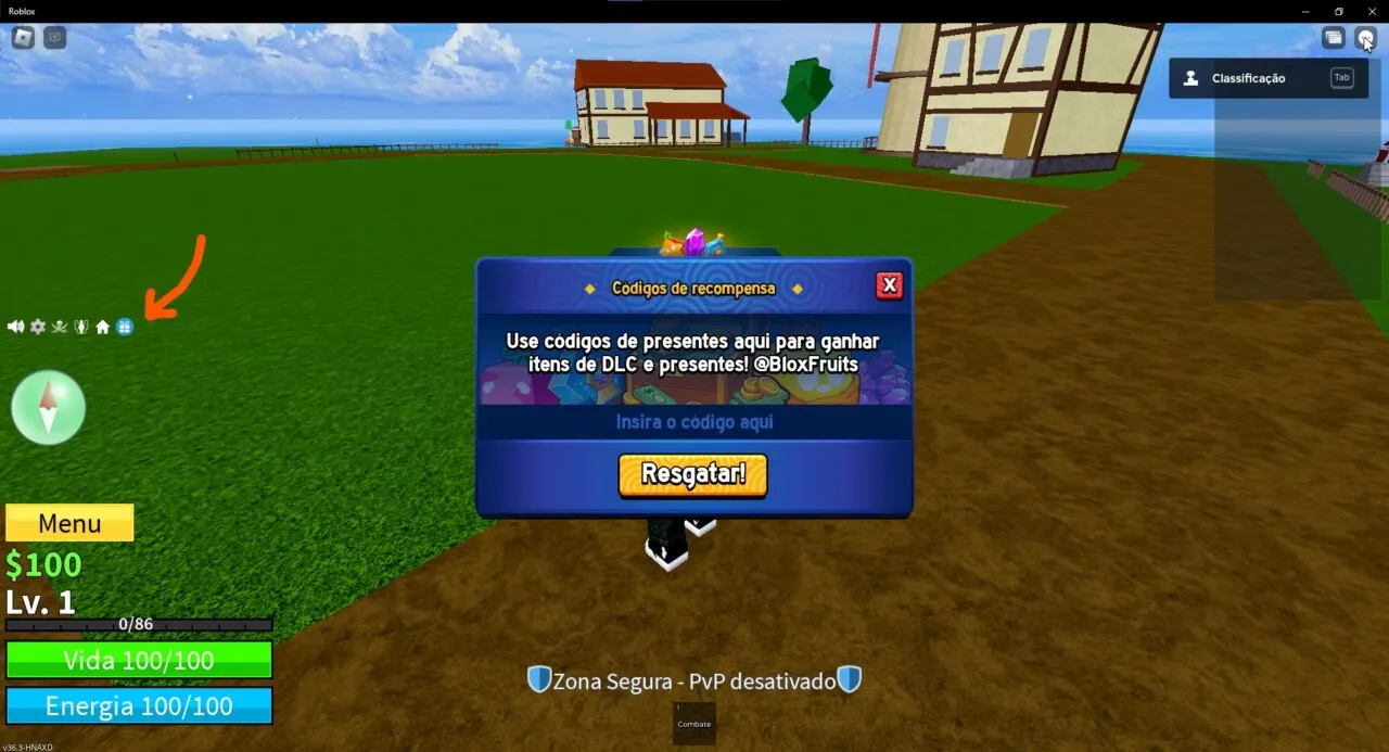 captura de tela do jogo Blox Fruits