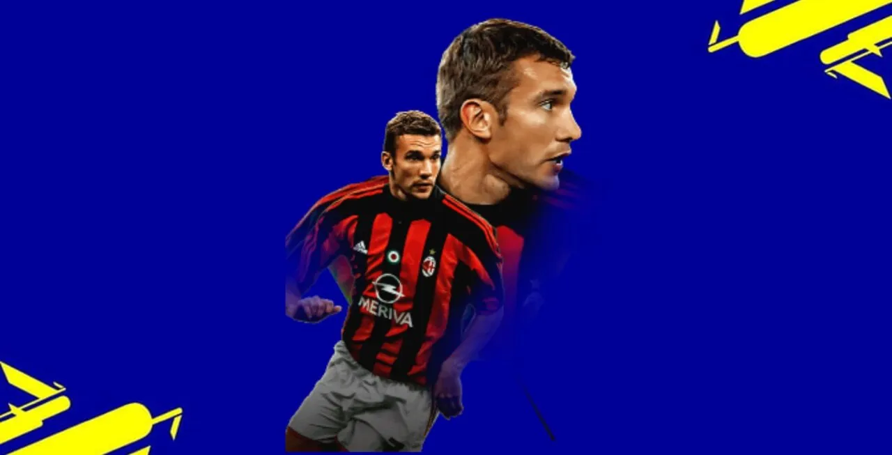 Background do jogo eFootball com o jogador Shevchenko ao centro