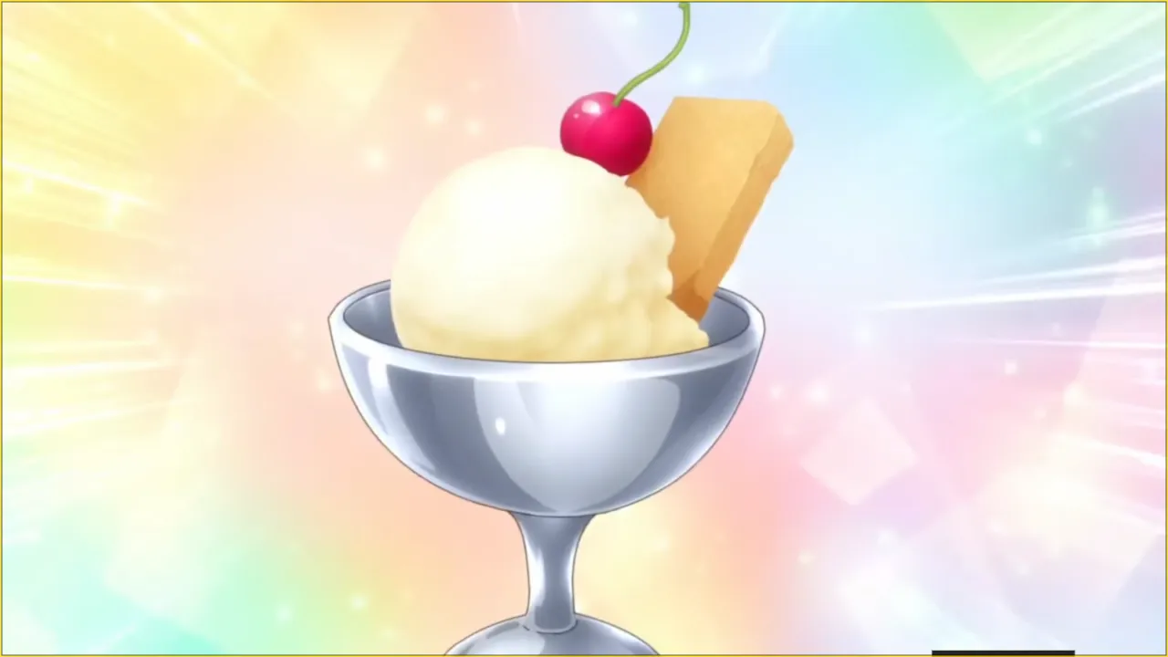Sorvete do episódio "a ciência é elegante".