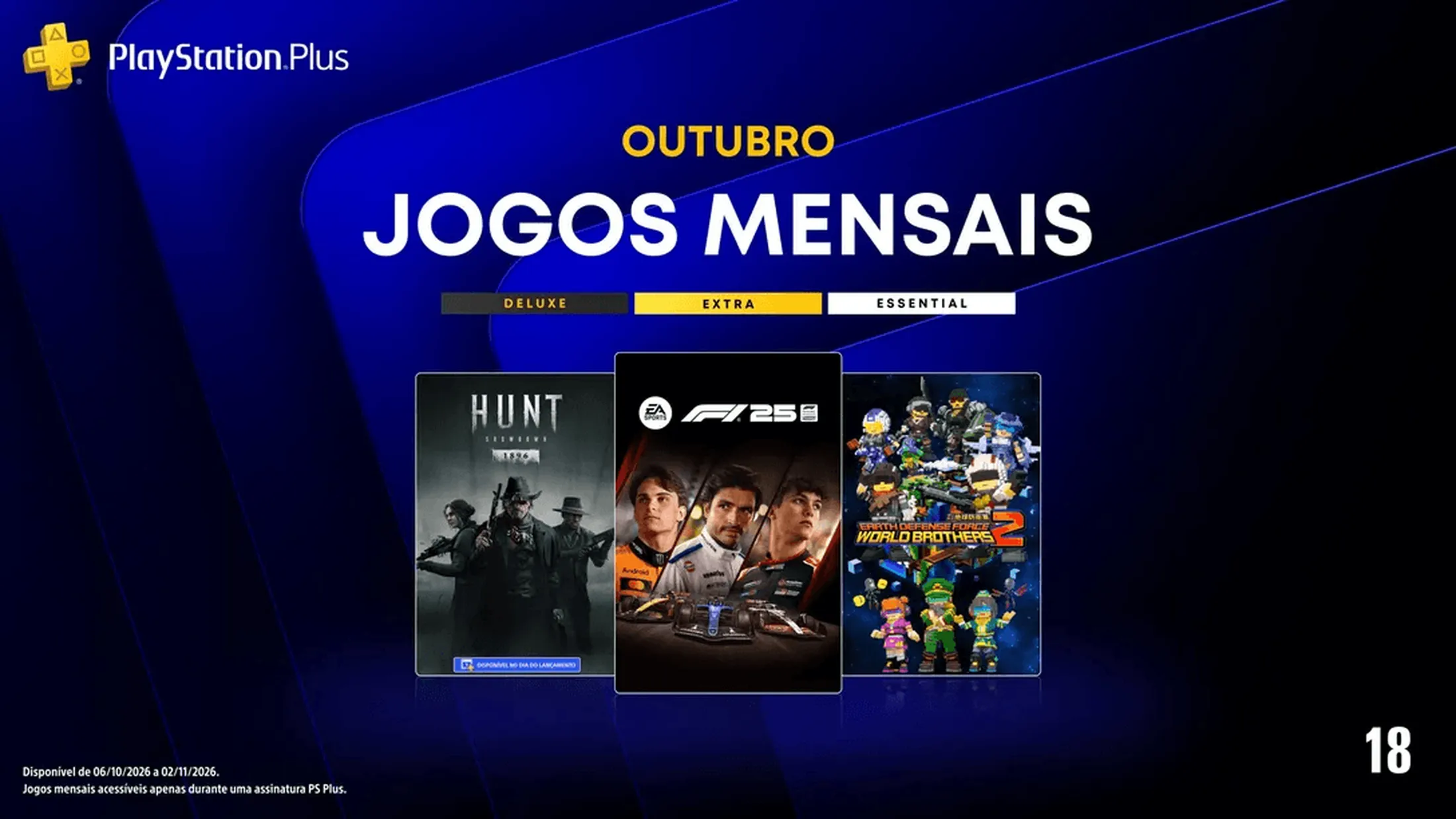 PS Plus de outubro de 2026