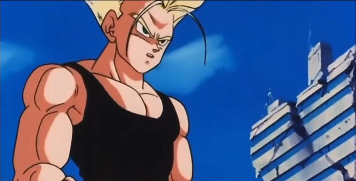 trunks-falando-algo-para-android-17-e-18