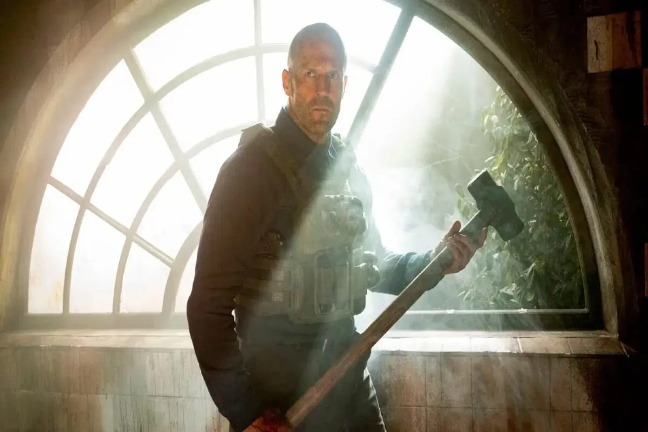 Jason Statham em Resgate Implacável.