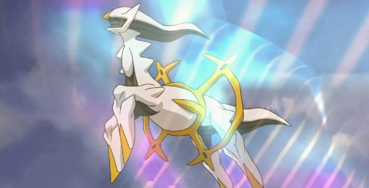 Arceus brilhando