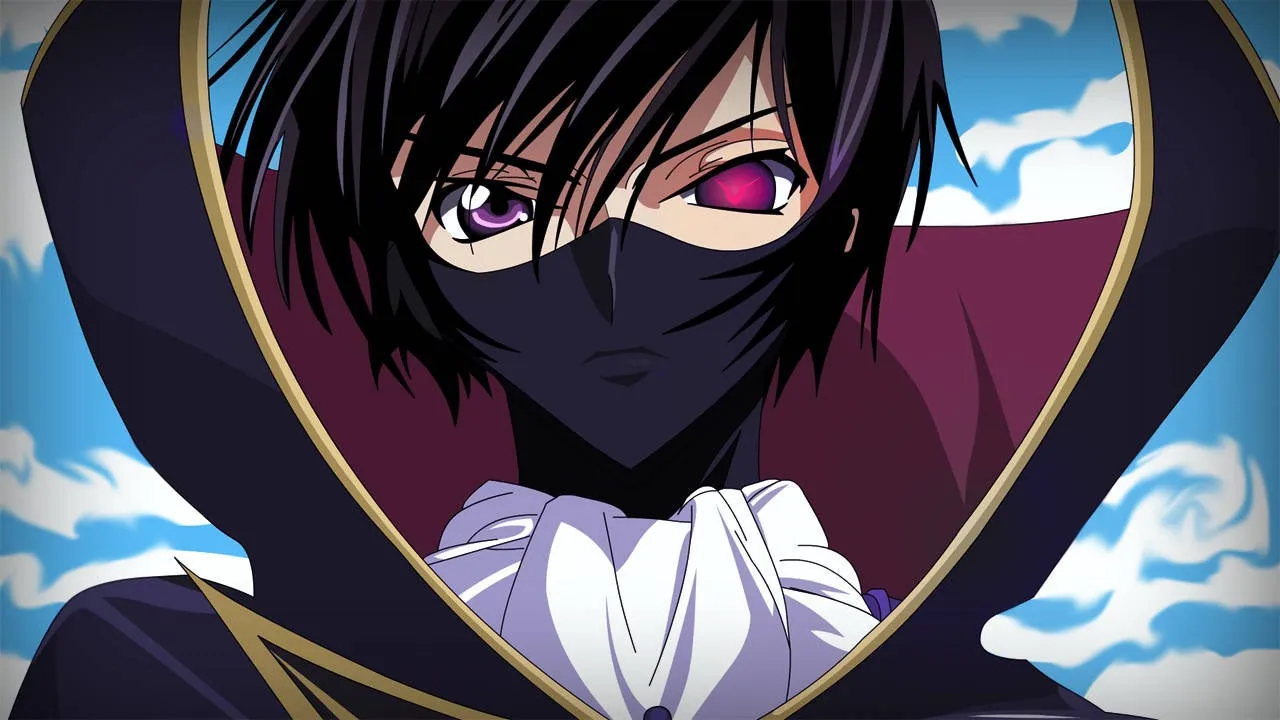 lelouch-com-sua-roupa-de-zero-e-uma-mascara-cobrindo-metade-de-seu-rosto