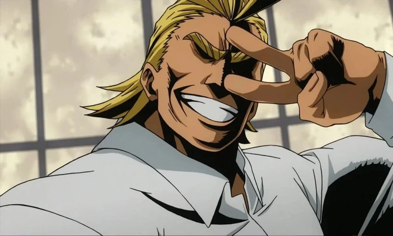 All might, promotor do lema Plus Ultra em My Hero Academia