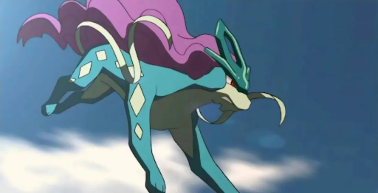Suicune saltando