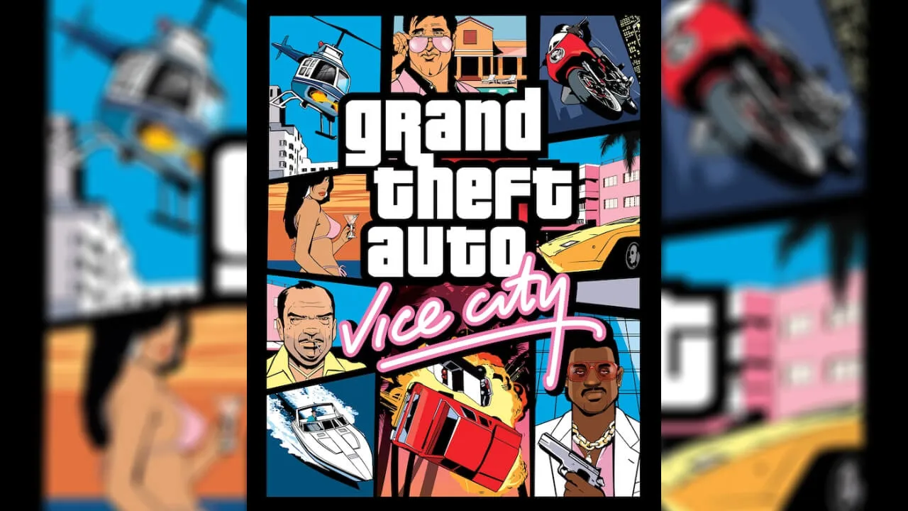 Arte de capa do GTA vice city
