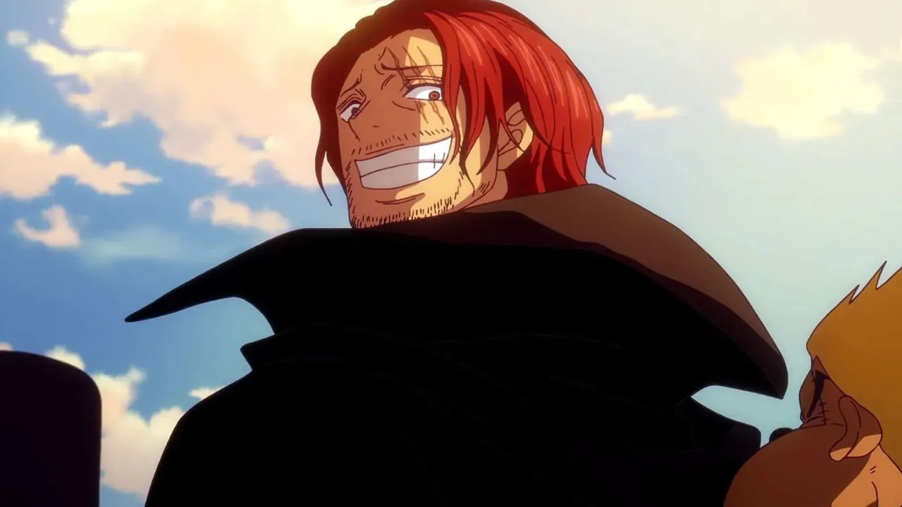 Shanks de one piece sorrindo