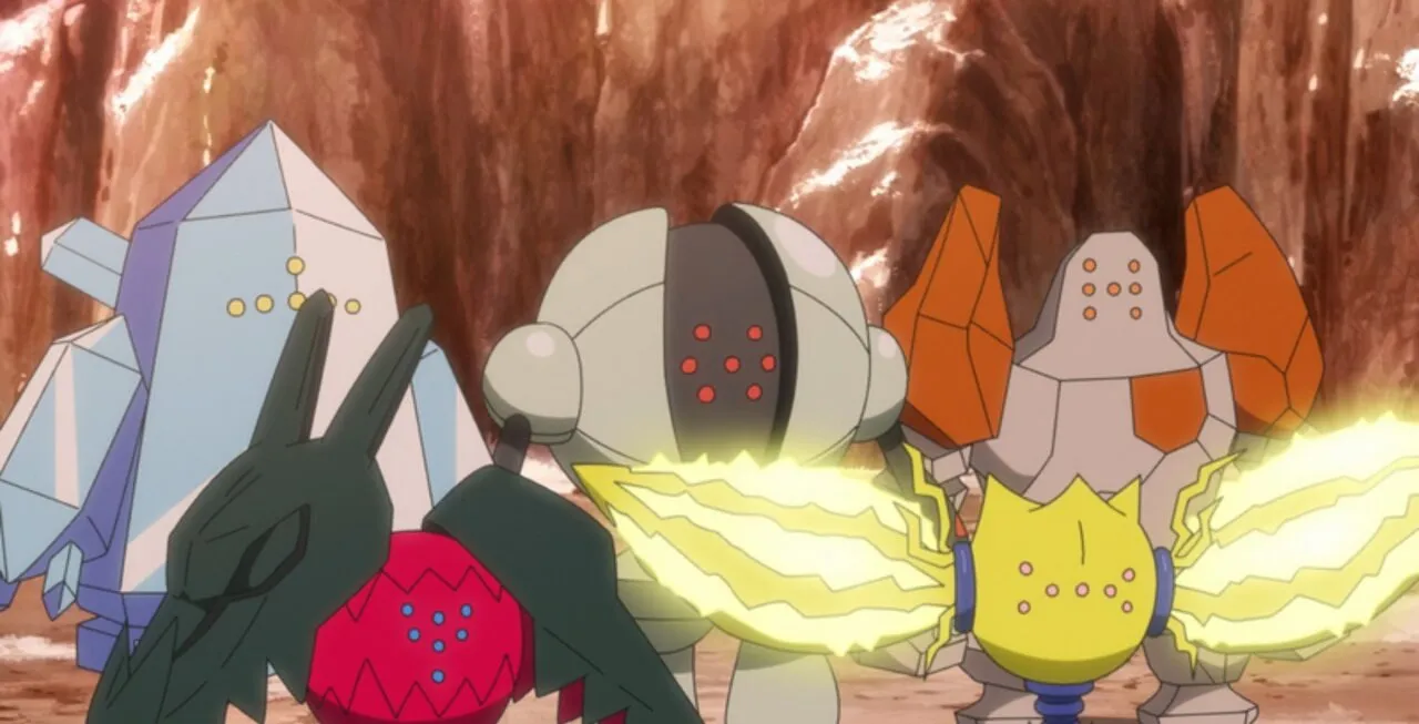 O grupo dos pokémon Regis