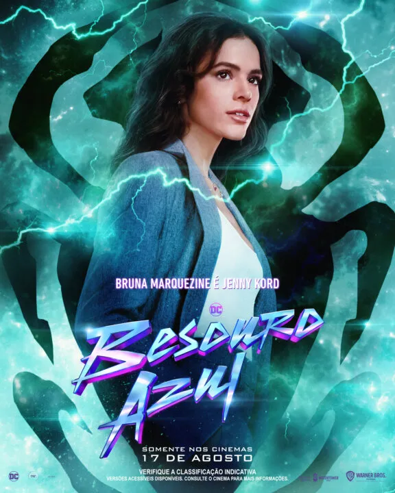 poster oficial de  Jenny Kord, em 'Besouro Azul'- foto: divulgação/Warner Bros