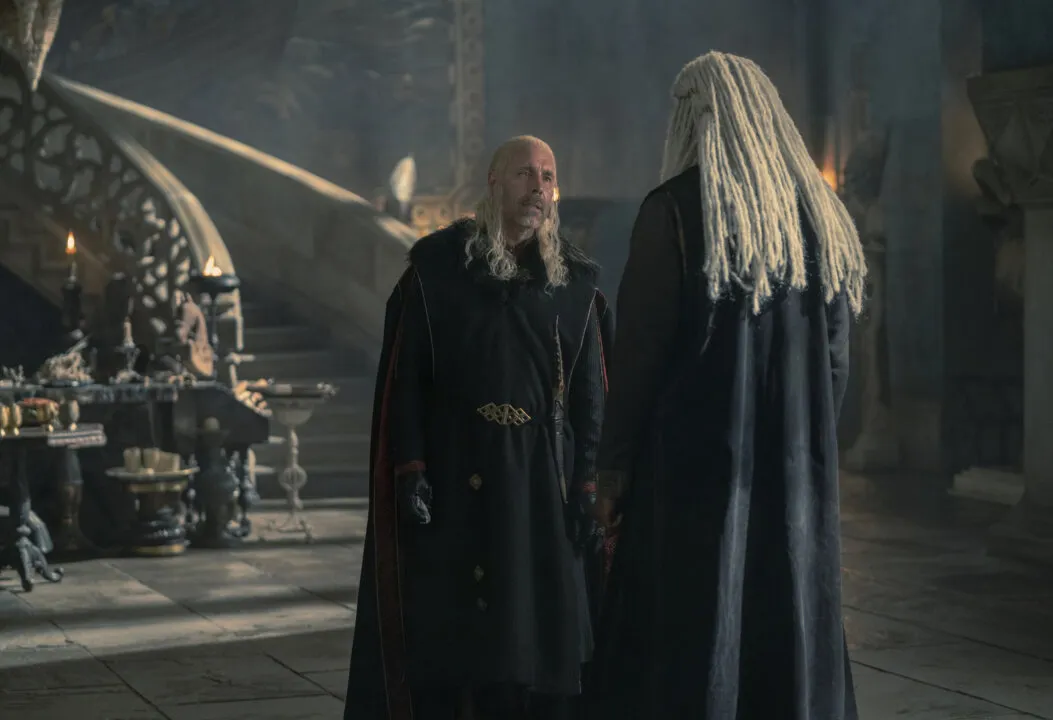 Viserys e Corlys em Derivamarca.