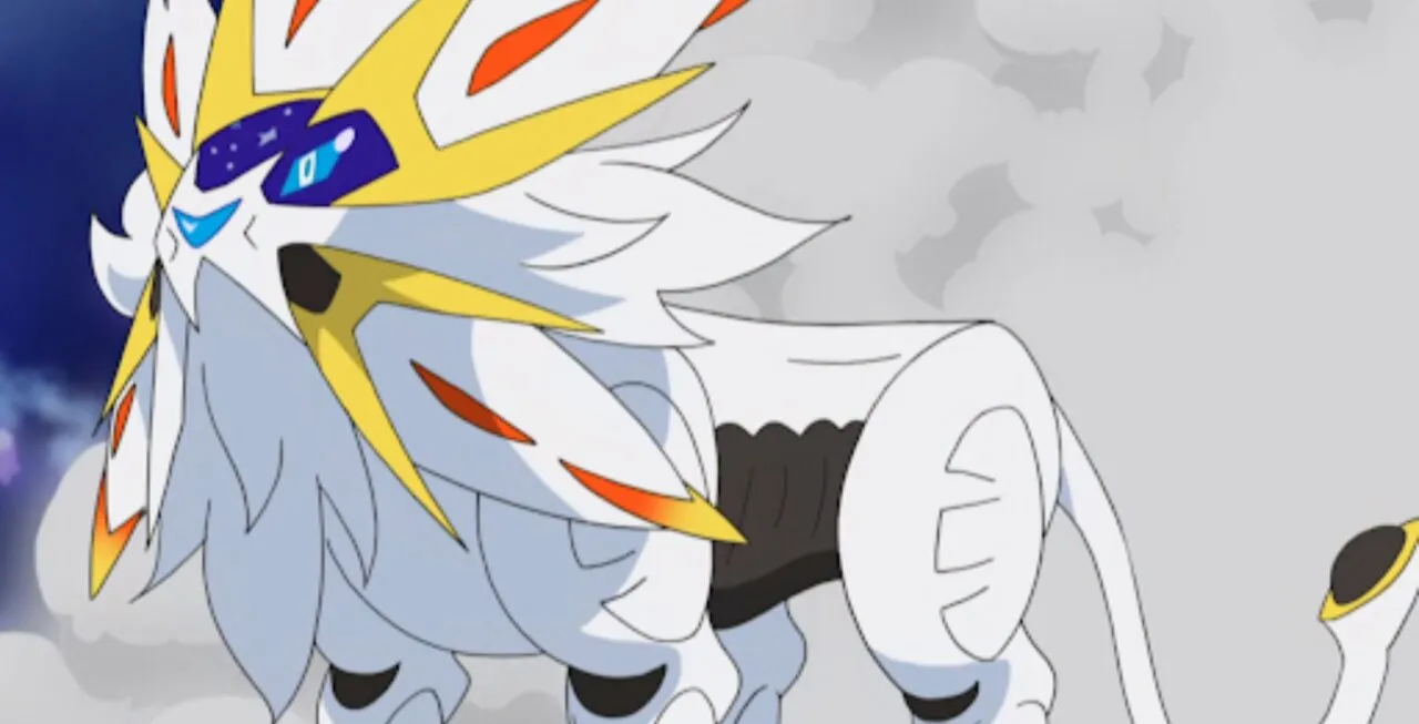 Solgaleo em pose imponente