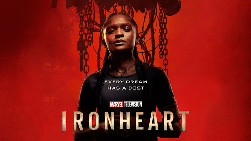 Dominique Thorne como Riri Williams em pôster oficial. | Imagem: Divulgação.