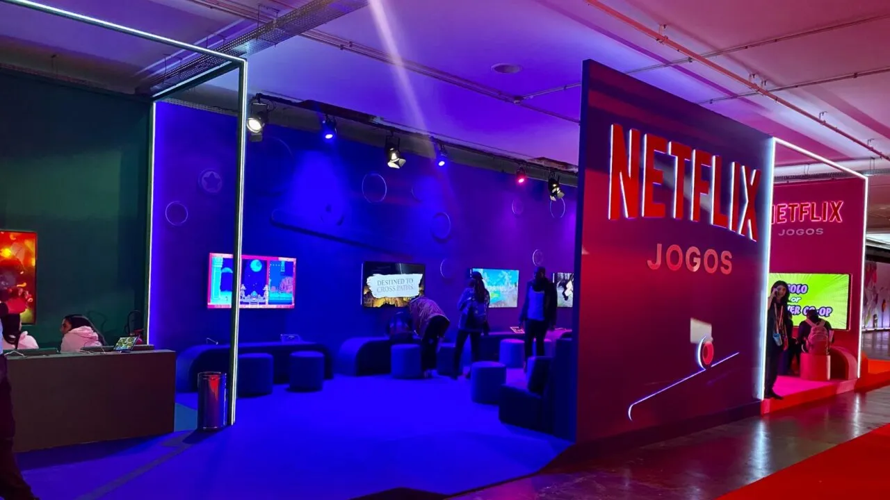 Tudum conta com área de jogos exclusivos da Netflix - Foto: Karla Beatryz/GeekShip