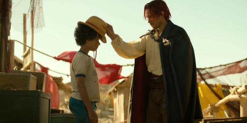 Ator Peter Gadiot como Shanks em One Piece