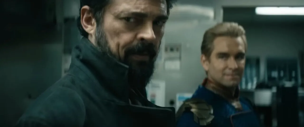 Personagens Capitão Pátria e Butcher  na série "the boys"
