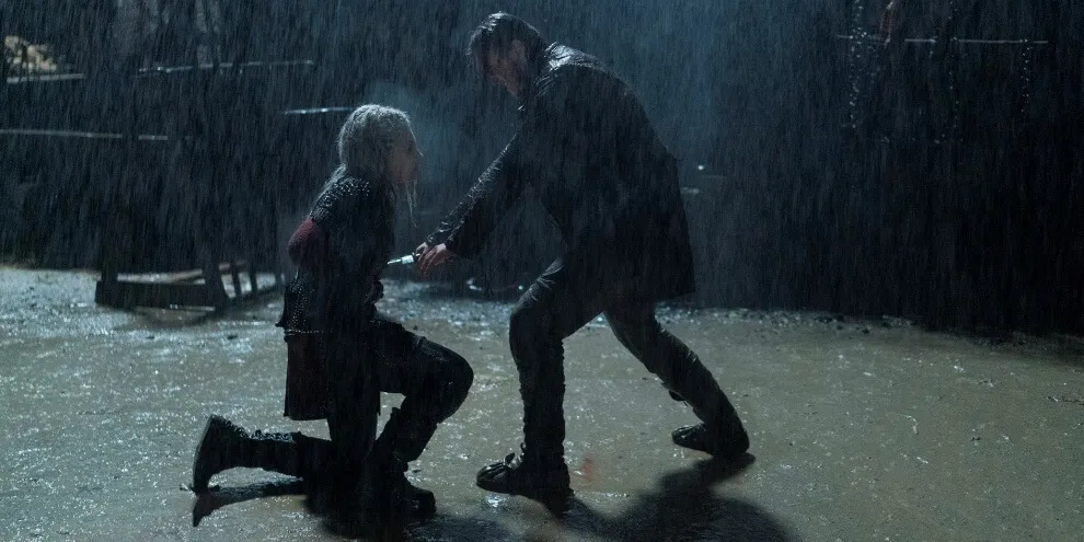 Hvitserk confunde Lagertha com Ivar e a mata. Foto: Divulgação