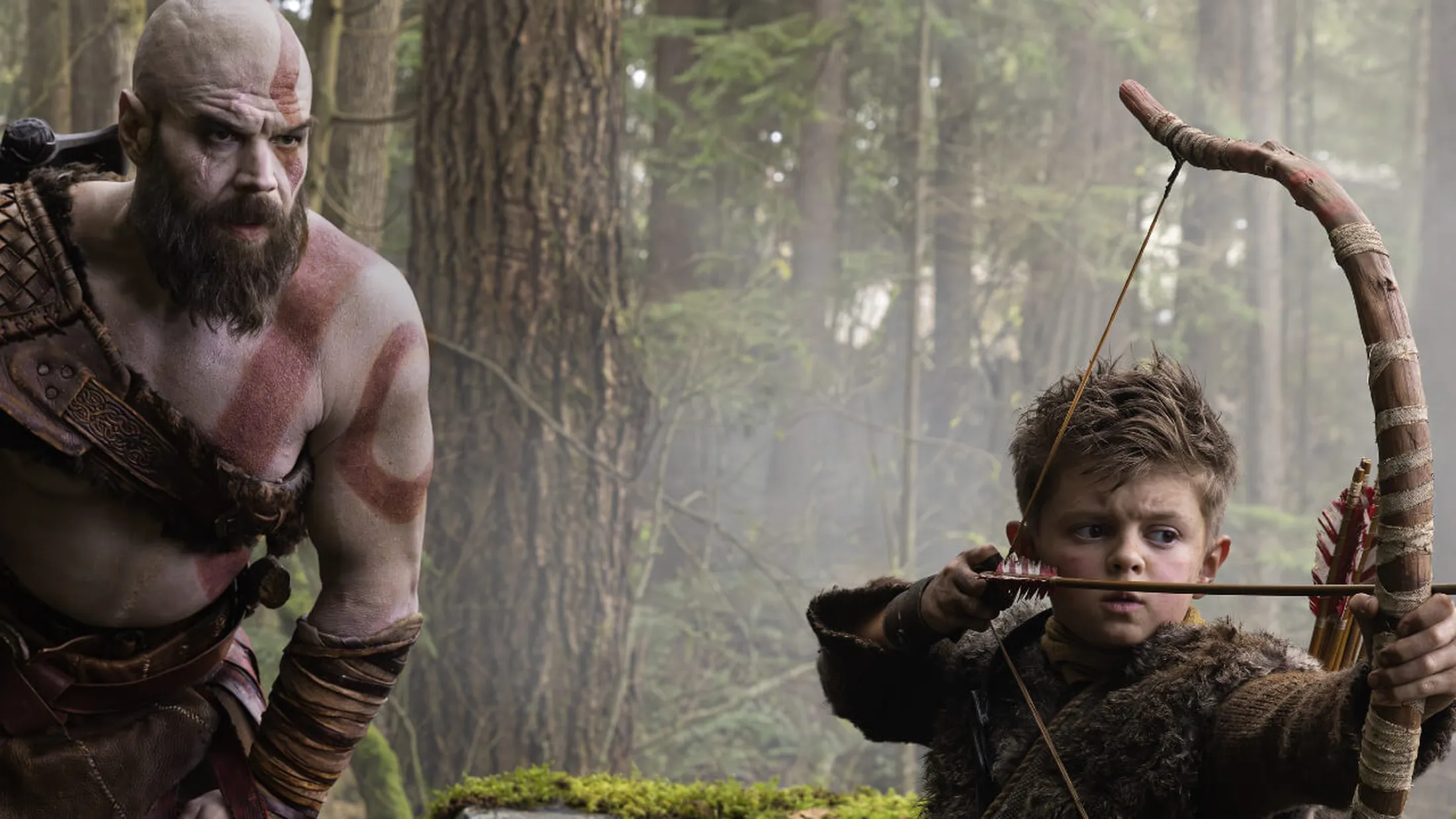 Série de God of War Kratos e Atreus