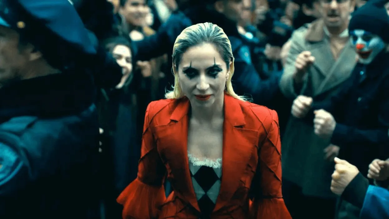 Lady Gaga como Arlequina em Joker: Folie à Deux. Foto: Divulgação