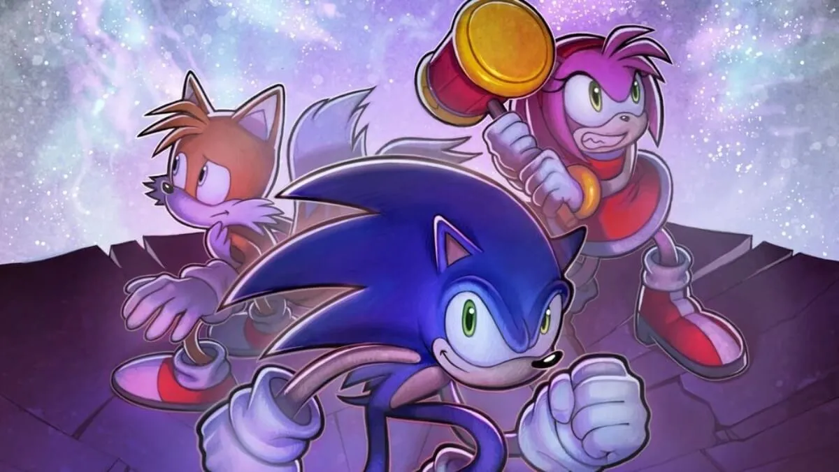 Arte de divulgação do jogo do Sonic