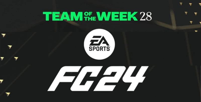 Logo TOTW com a logo EA FC 24